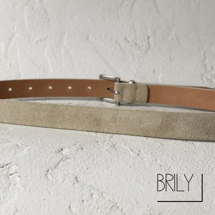 [BUNJANG] HERO Italian Suede Cowhide Slim Western Belt / [Unisex] HERO 이탈리아 스웨이드 소가죽 슬림 웨스턴 벨트