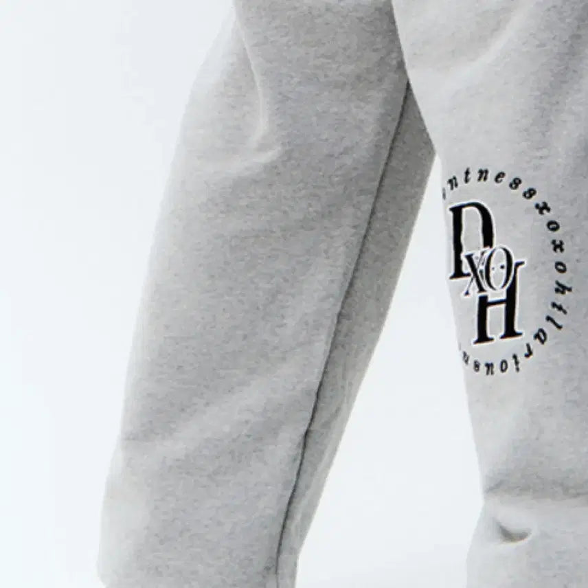 [BUNJANG] D.SOH Circle Stack Logo Long Wide Pants Gray / 디쏘에이치 서클 스택 로고 롱 와이드 팬츠 그레이(1사이즈)