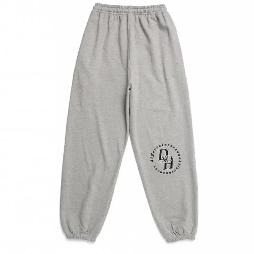 [BUNJANG] D.SOH Circle Stack Logo Long Wide Pants Gray / 디쏘에이치 서클 스택 로고 롱 와이드 팬츠 그레이(1사이즈)