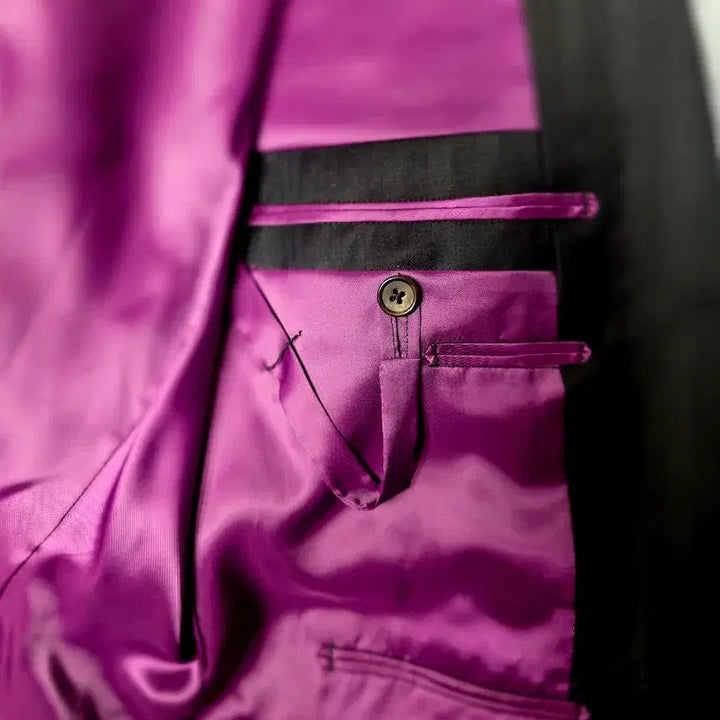[BUNJANG] BLVD Italian Handmade Double-Breasted Suit / BLVD 이태리 수제 더블 정장 / 클래식 스트라이프 / 고급 수트