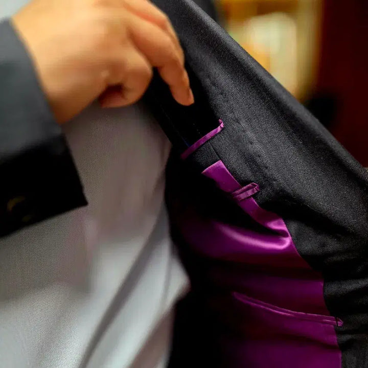 [BUNJANG] BLVD Italian Handmade Double-Breasted Suit / BLVD 이태리 수제 더블 정장 / 클래식 스트라이프 / 고급 수트