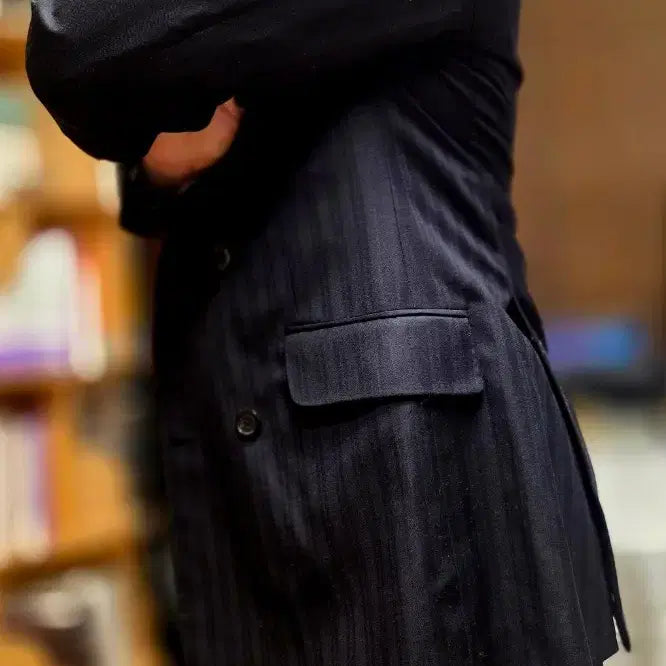 [BUNJANG] BLVD Italian Handmade Double-Breasted Suit / BLVD 이태리 수제 더블 정장 / 클래식 스트라이프 / 고급 수트