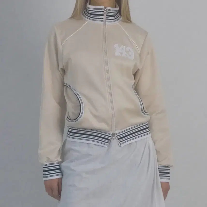 [BUNJANG] Sculptor Stripe Track Zip-Up Jacket / 스컬프터 Stripe Track Zip-Up Raw