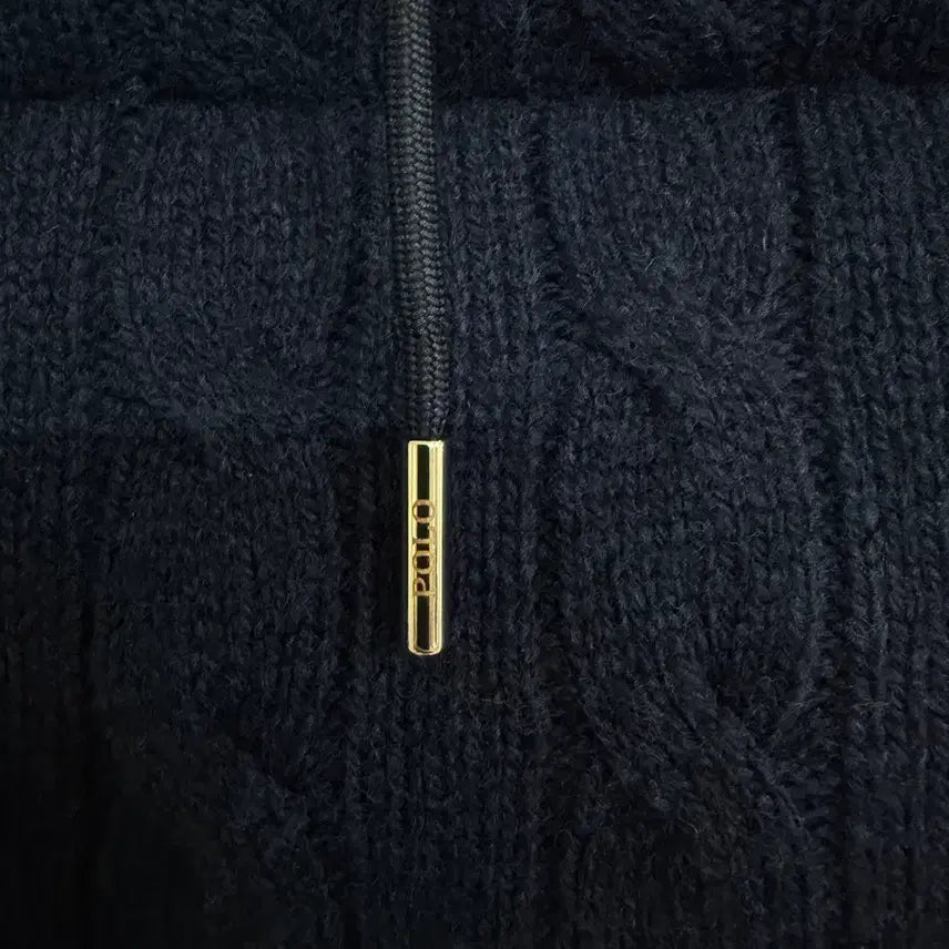 [BUNJANG] Polo Ralph Lauren Cable Knit Wool Cashmere Padded Jacket (M) / 폴로 랄프로렌 케이블니트 울 캐시미어 패딩 자켓 m