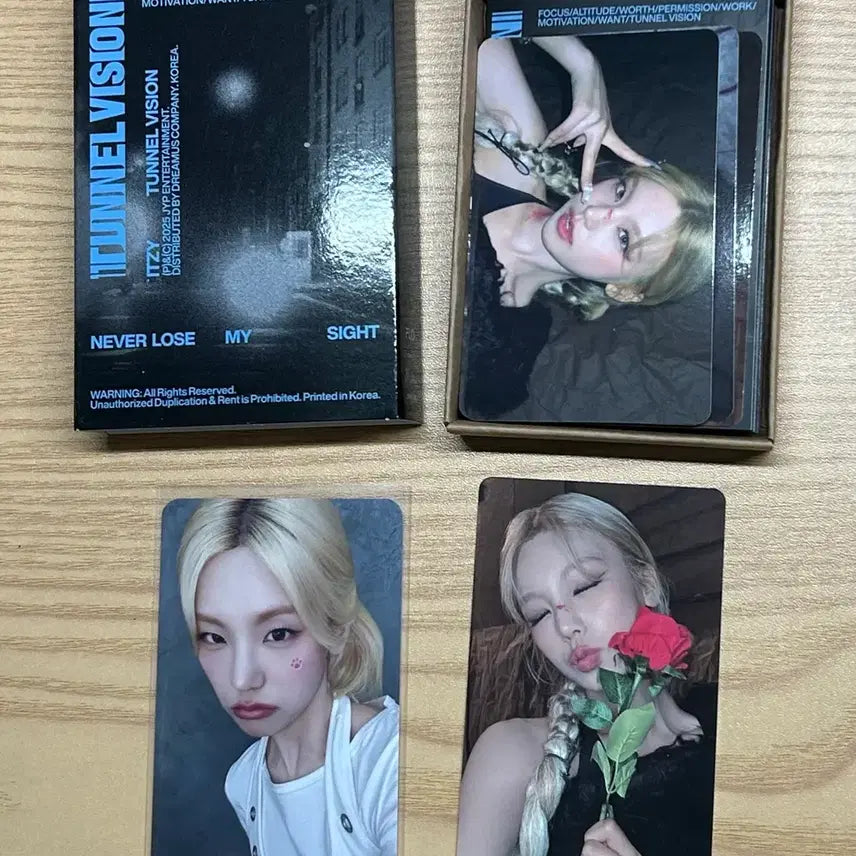 [BUNJANG] ITZY Yeji Tunnel Vision Album + POB Photocard Bundle Set / 있지 ITZY 터널비전 포카앨범 풀구성 + 메이크스타 예지 특전