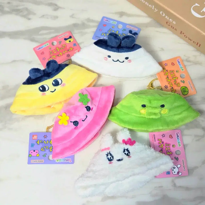 [BUNJANG] Tamagotchi Guchipatchi Bucket Hat Keyring Strap / 다마고치 키링 버킷햇