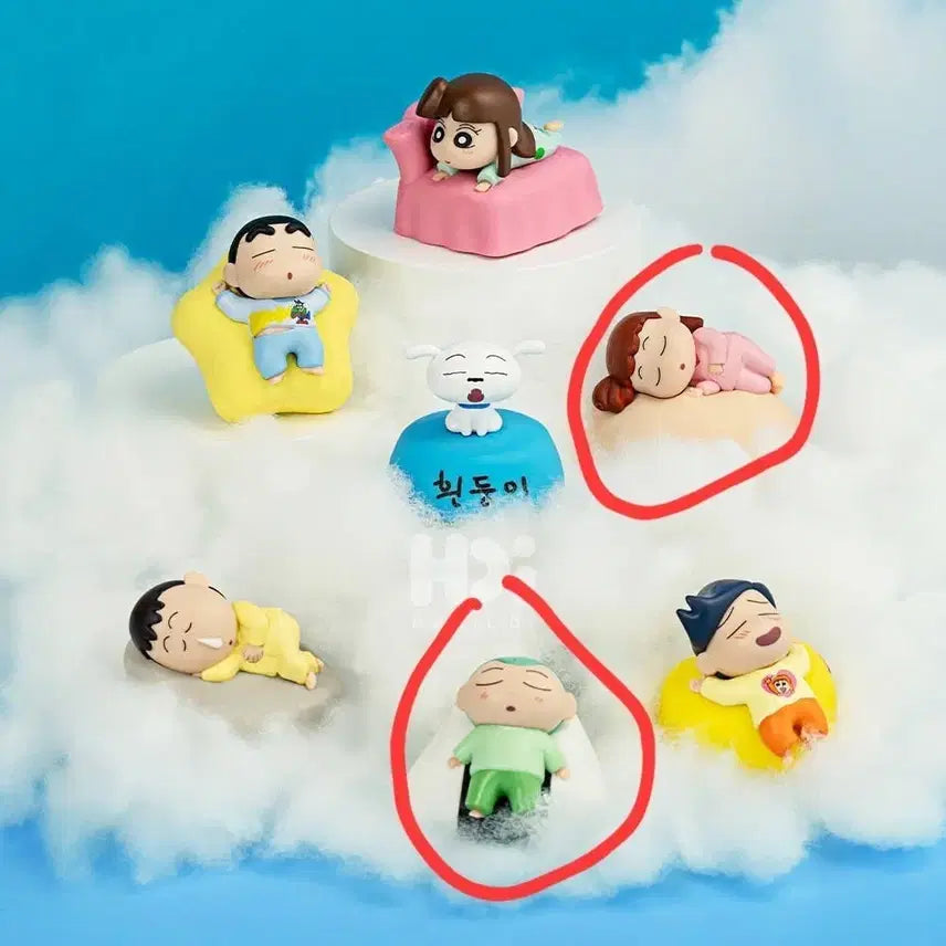 [BUNJANG] Crayon Shin-chan Figure Bundle (Hoon and Yeri) / 짱구 무드등 피규어 훈이, 유리