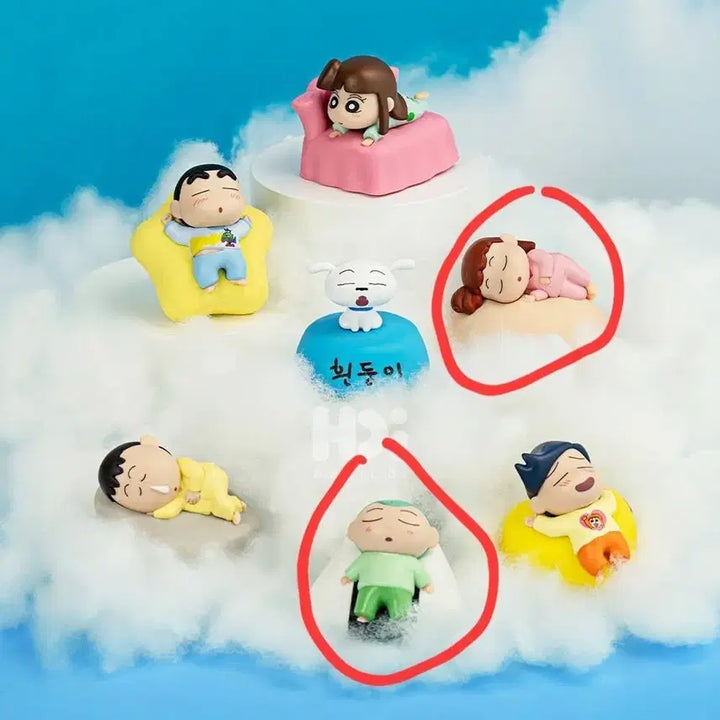 [BUNJANG] Crayon Shin-chan Figure Bundle (Hoon and Yeri) / 짱구 무드등 피규어 훈이, 유리