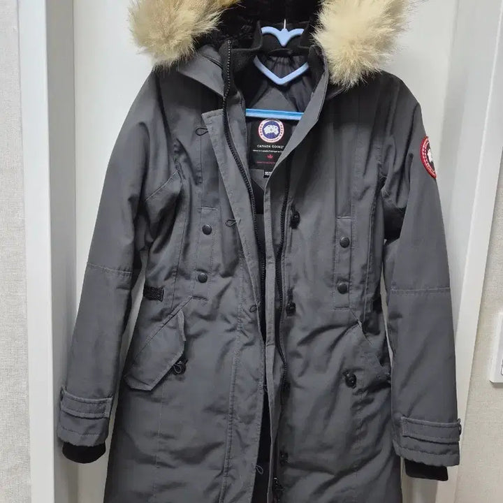 [BUNJANG] Canada Goose Kensington Gray Long Down Parka / 캐나다구스 롱패딩 여성 그레이 퍼