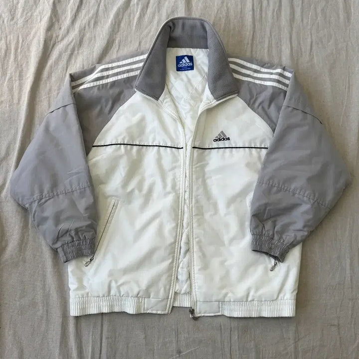 [BUNJANG] Adidas Old School Side Line Quilted Jumper / 아디다스 올드스쿨 사이드라인 누빔 점퍼 100(105)