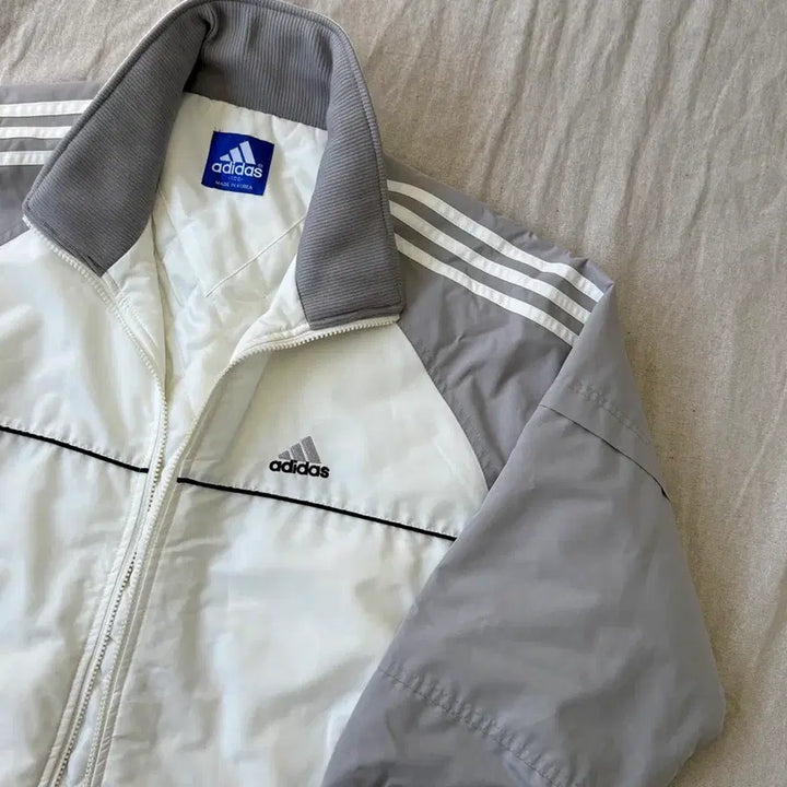 [BUNJANG] Adidas Old School Side Line Quilted Jumper / 아디다스 올드스쿨 사이드라인 누빔 점퍼 100(105)