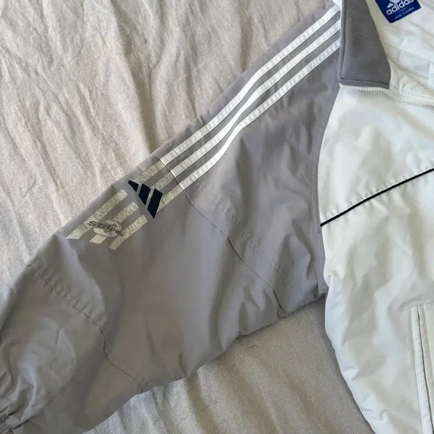 [BUNJANG] Adidas Old School Side Line Quilted Jumper / 아디다스 올드스쿨 사이드라인 누빔 점퍼 100(105)