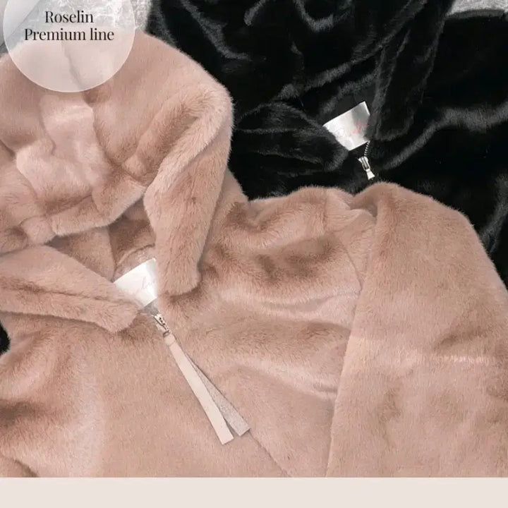 [BUNJANG] Rozelin Rosy Brown Le Mont Faux Fur Jacket / 로젤린 로지브라운 르몽 퍼자켓