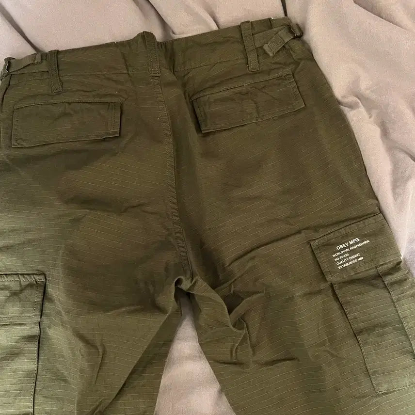 [BUNJANG] Obey Olive Cargo Pants 28 / 오베이 obey 리컨 올리브 카고바지 28
