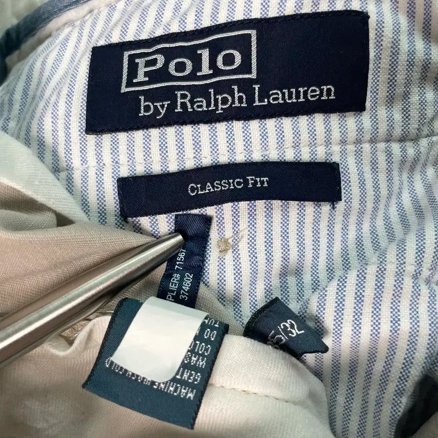 [BUNJANG] Polo Ralph Lauren Classic Fit Ivory Chino Pants / 폴로 랄프로렌 클래식핏 아이보리 치노 팬츠 34 35