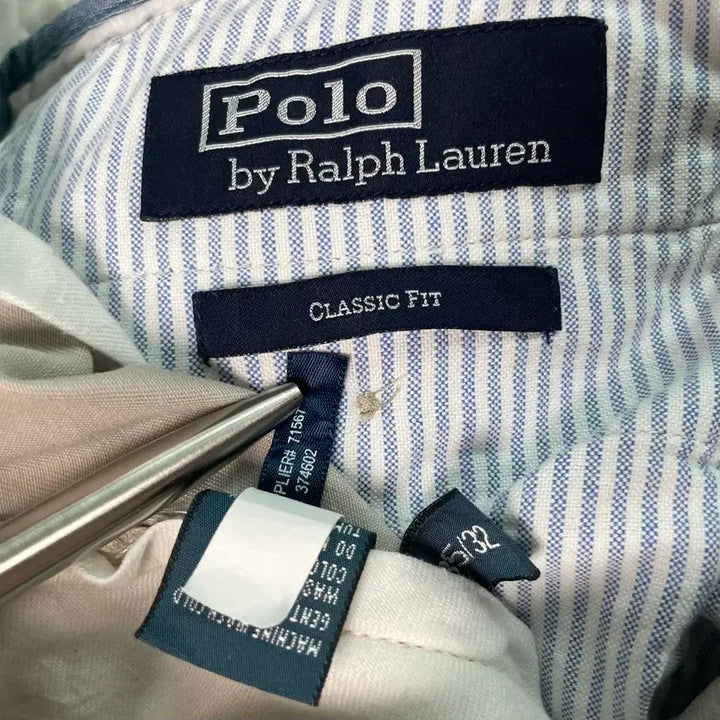 [BUNJANG] Polo Ralph Lauren Classic Fit Ivory Chino Pants / 폴로 랄프로렌 클래식핏 아이보리 치노 팬츠 34 35