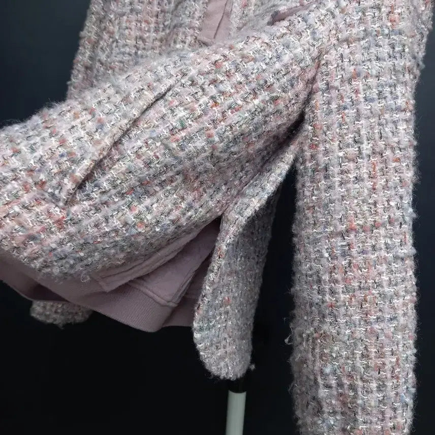 [BUNJANG] Balenciaga Tweed Padded Jacket / 발렌시아 춘추동 트위드 얇은 패딩 점퍼 55