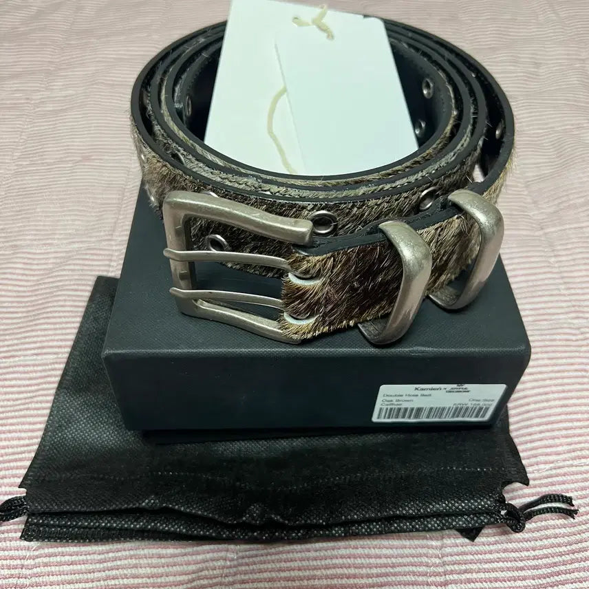 [BUNJANG] OS Kamien x MJD Double Hole Belt Oak Brown / [OS] 카미엔 x MJD 더블 홀 벨트 오크 브라운