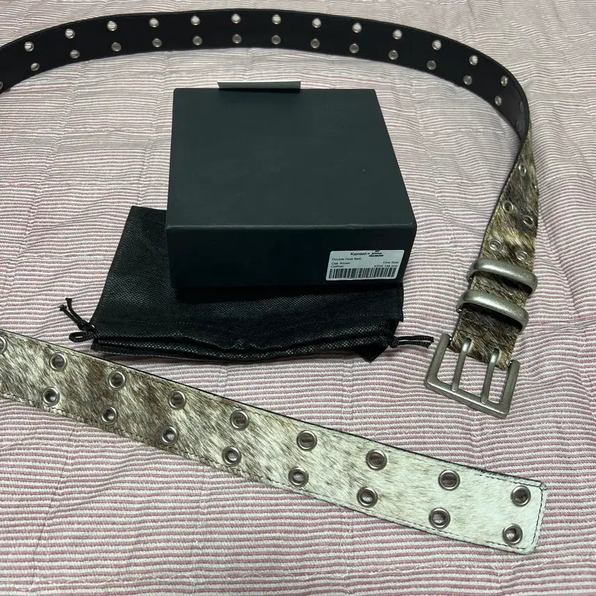 [BUNJANG] OS Kamien x MJD Double Hole Belt Oak Brown / [OS] 카미엔 x MJD 더블 홀 벨트 오크 브라운