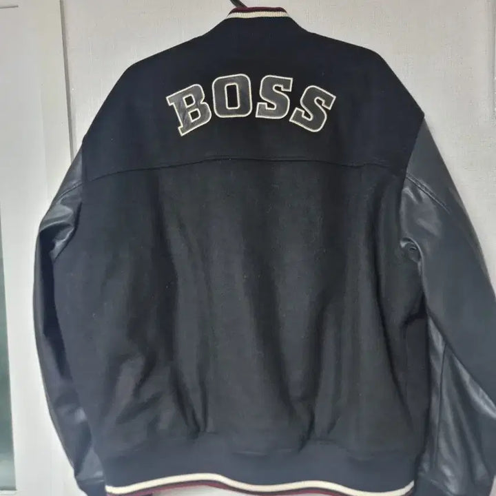 [BUNJANG] Boss Varsity Black Stadium Jacket / 보스바시티 블랙 야구 점퍼 스타디움 자켓