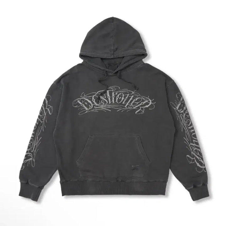 [BUNJANG] Stigma Washed Pigment Charcoal Hoodie XL / 스티그마 워시드 피그먼트 차콜 후드 티셔츠 XL