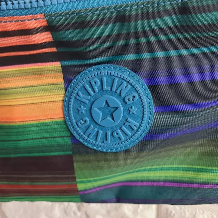 [BUNJANG] Kipling Stripe Crossbody Bag / 키플링 스트라이프 크로스백