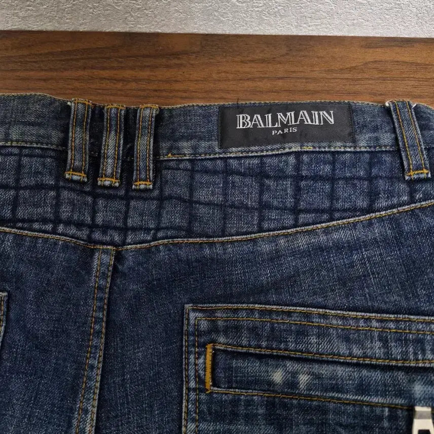[BUNJANG] Balmain FW12 Quilted Biker Jeans / [30] 발망 FW12 퀼팅 바이커진