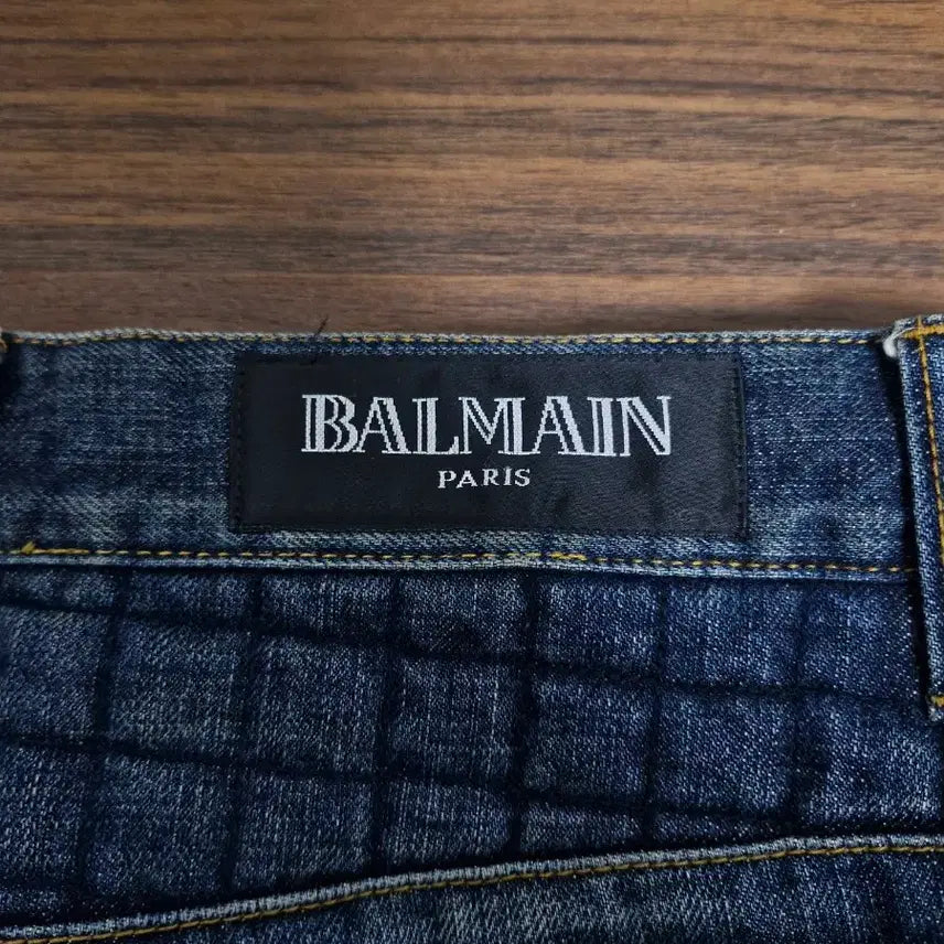 [BUNJANG] Balmain FW12 Quilted Biker Jeans / [30] 발망 FW12 퀼팅 바이커진