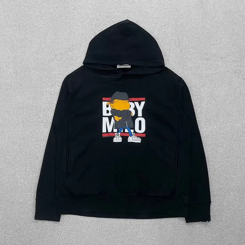 [BUNJANG] Bape Baby Milo Hoodie Black / 베이프 Bape 베이비마일로 후드티 블랙