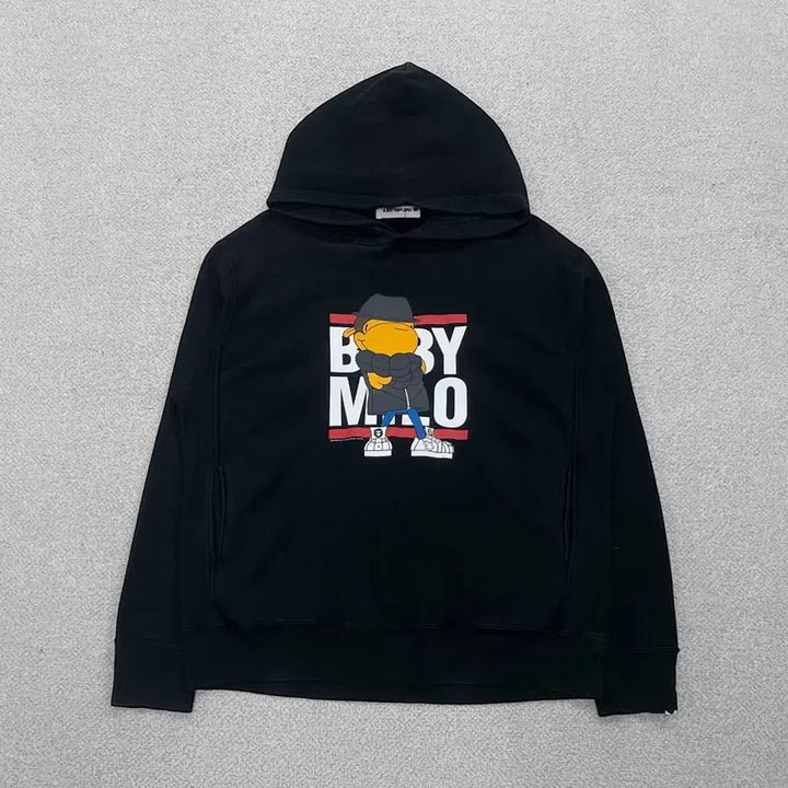 [BUNJANG] Bape Baby Milo Hoodie Black / 베이프 Bape 베이비마일로 후드티 블랙