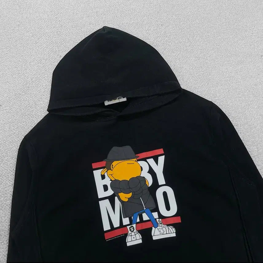 [BUNJANG] Bape Baby Milo Hoodie Black / 베이프 Bape 베이비마일로 후드티 블랙
