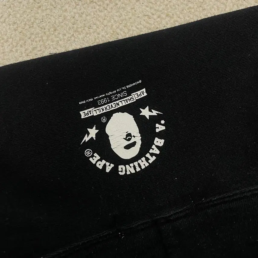 [BUNJANG] Bape Baby Milo Hoodie Black / 베이프 Bape 베이비마일로 후드티 블랙