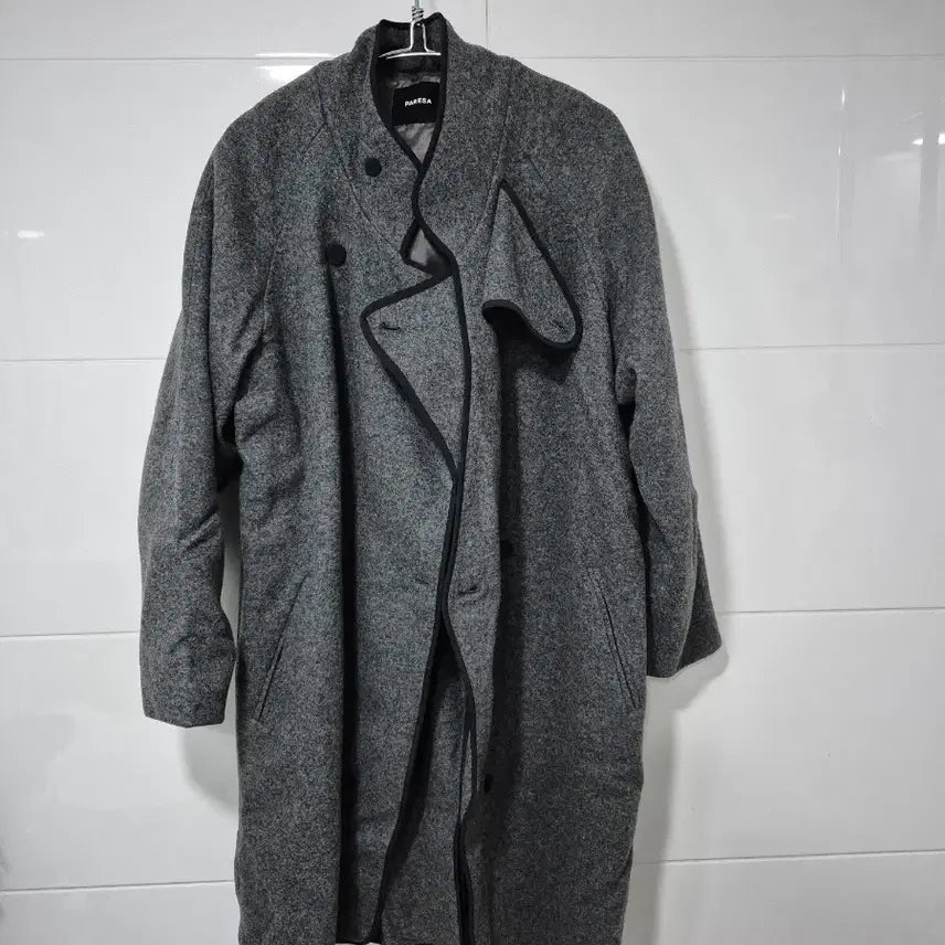 [BUNJANG] PARESA Gray Long Coat / PARESA 회색 롱 코트 66ㅡ77