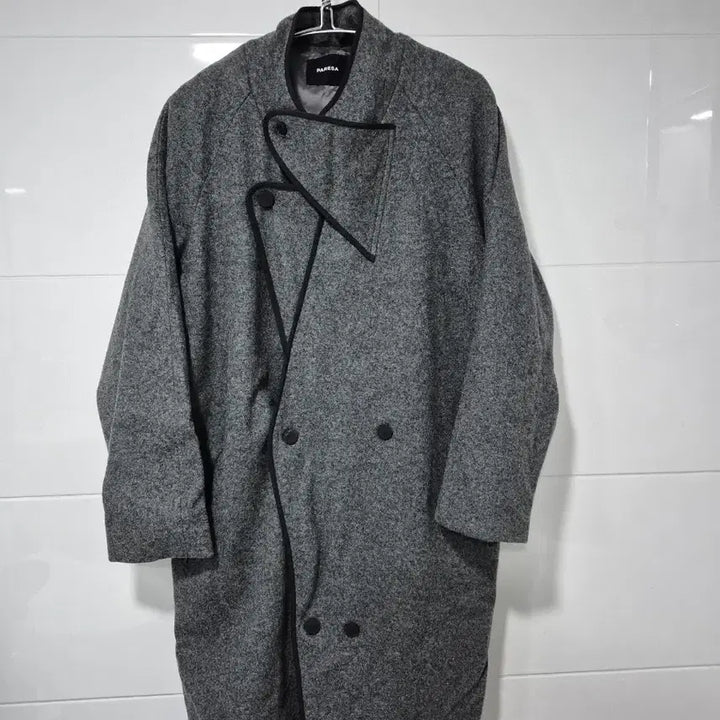 [BUNJANG] PARESA Gray Long Coat / PARESA 회색 롱 코트 66ㅡ77
