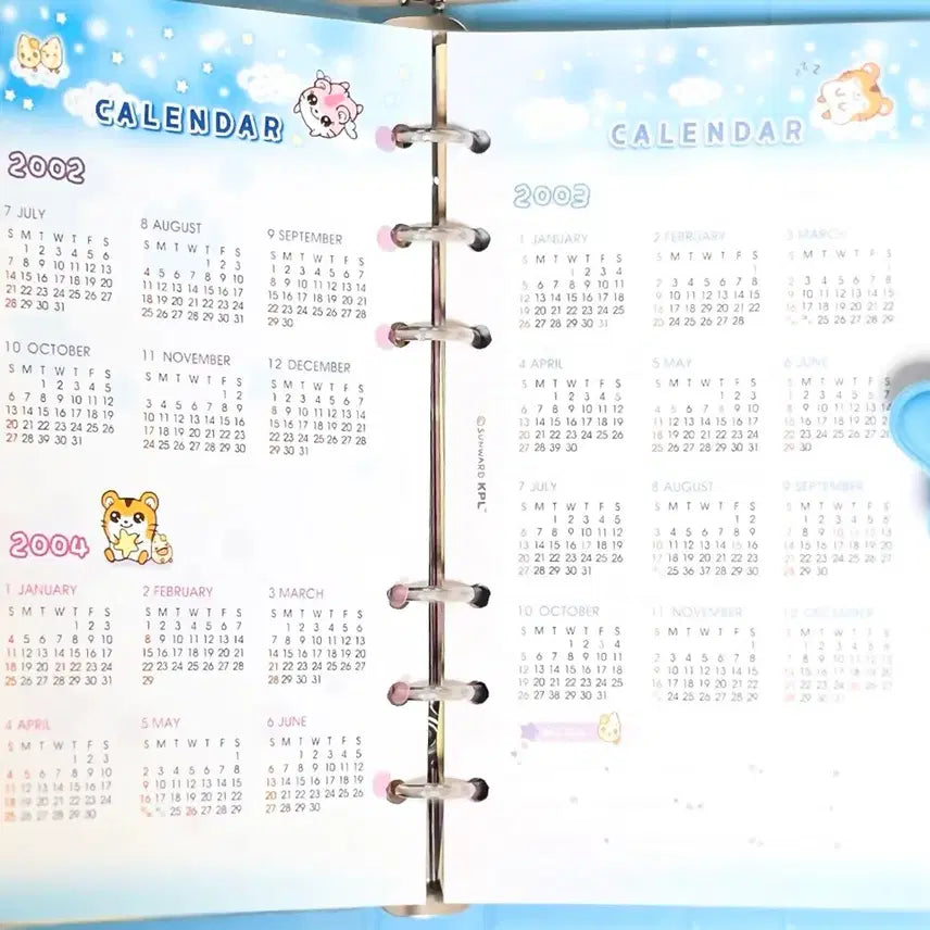 [BUNJANG] Ham Ham Story Hamster Six-Hole Diary / 고전문구 하무하무스토리 햄스터 육공다이어리