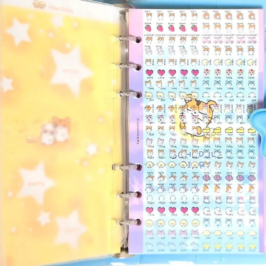 [BUNJANG] Ham Ham Story Hamster Six-Hole Diary / 고전문구 하무하무스토리 햄스터 육공다이어리