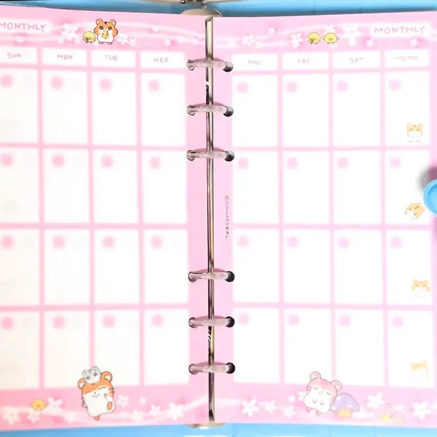 [BUNJANG] Ham Ham Story Hamster Six-Hole Diary / 고전문구 하무하무스토리 햄스터 육공다이어리