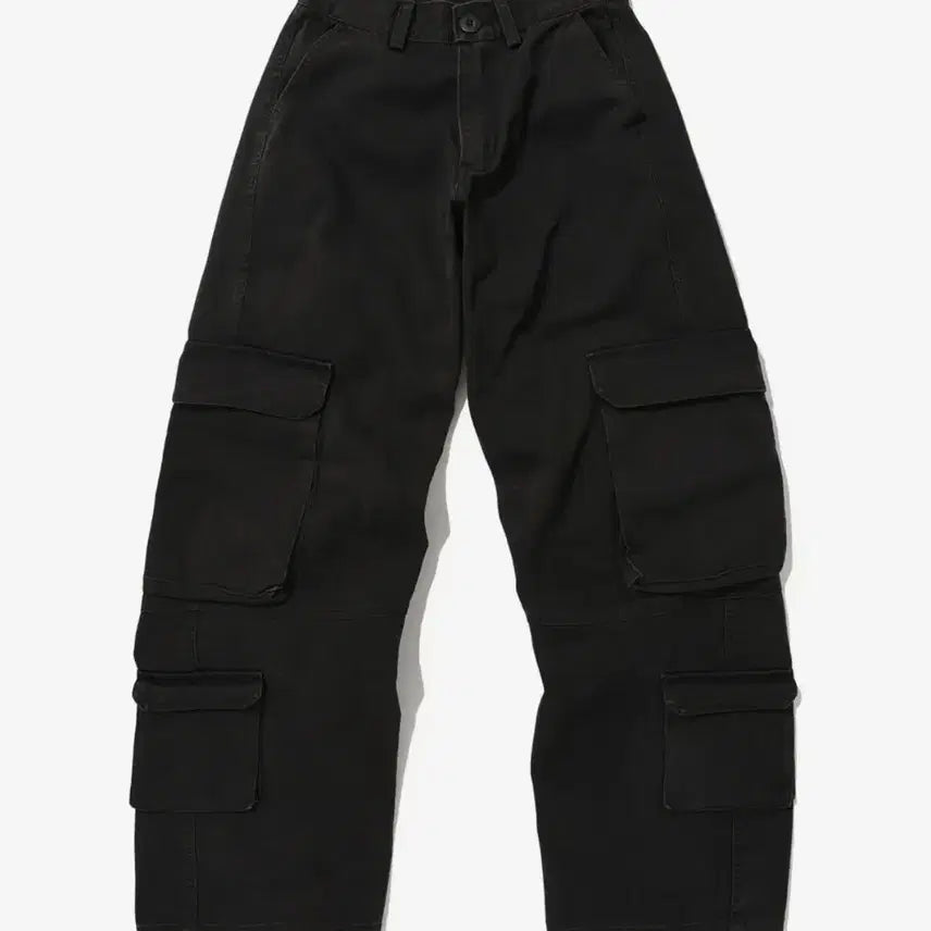 [BUNJANG] Suede Two Pocket Cargo Pants Black L / 스웨이드 투 포켓 카고 팬츠 블랙 L