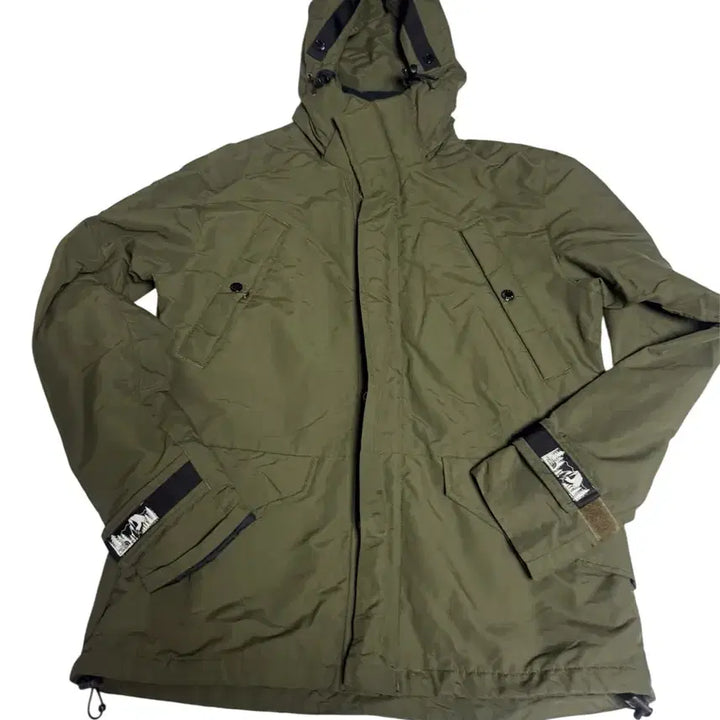 [BUNJANG] The North Face Khaki Fleece Lined Hoodie Jacket L / 노스페이스 카키 기모 후드 점퍼 L