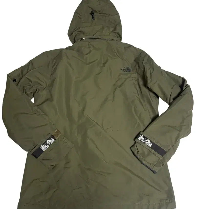 [BUNJANG] The North Face Khaki Fleece Lined Hoodie Jacket L / 노스페이스 카키 기모 후드 점퍼 L