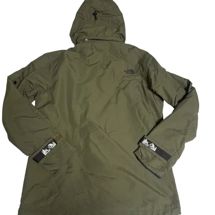 [BUNJANG] The North Face Khaki Fleece Lined Hoodie Jacket L / 노스페이스 카키 기모 후드 점퍼 L