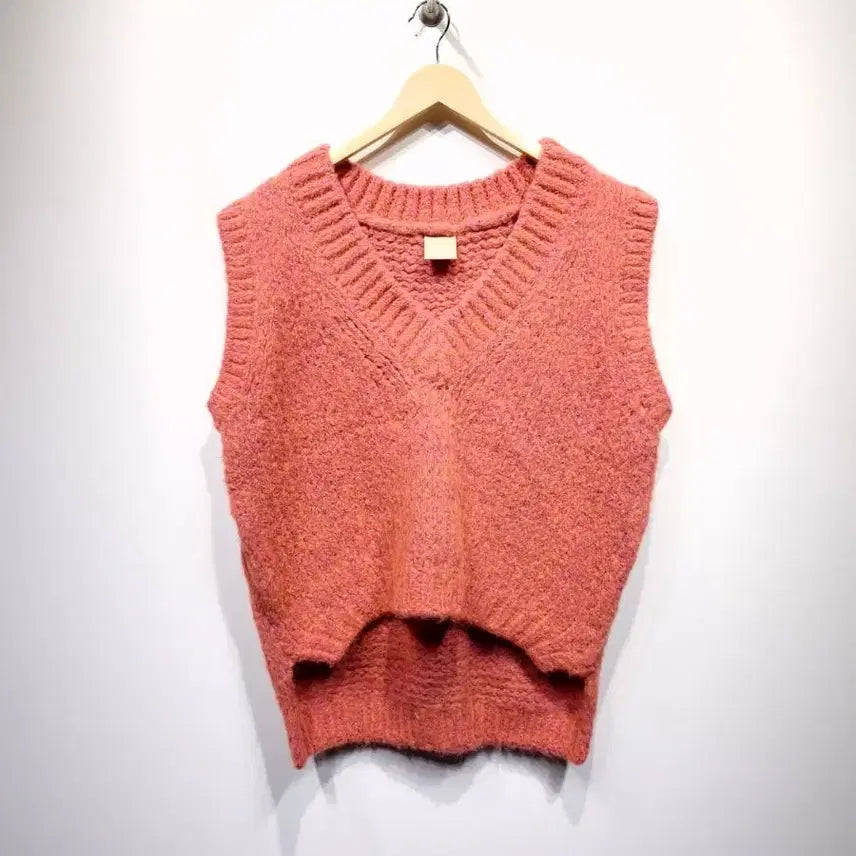 [BUNJANG] GANISONG Cotton Candy Wool Knit Vest / 가니송(GANISONG) 코튼 캔디 울니트 베스트
