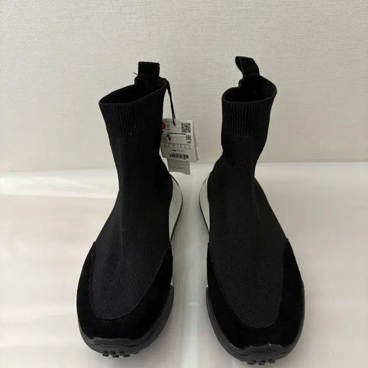 [BUNJANG] ZARA Black Knit Sneakers 240 / (미착용)자라 블랙 니트 스니커즈 240