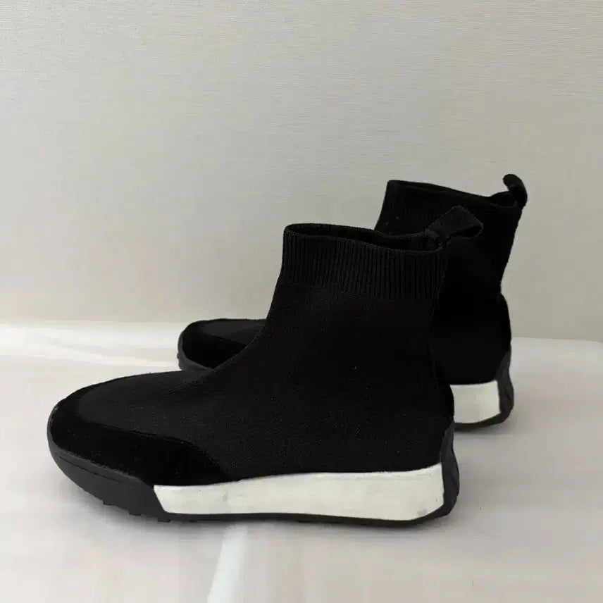 [BUNJANG] ZARA Black Knit Sneakers 240 / (미착용)자라 블랙 니트 스니커즈 240
