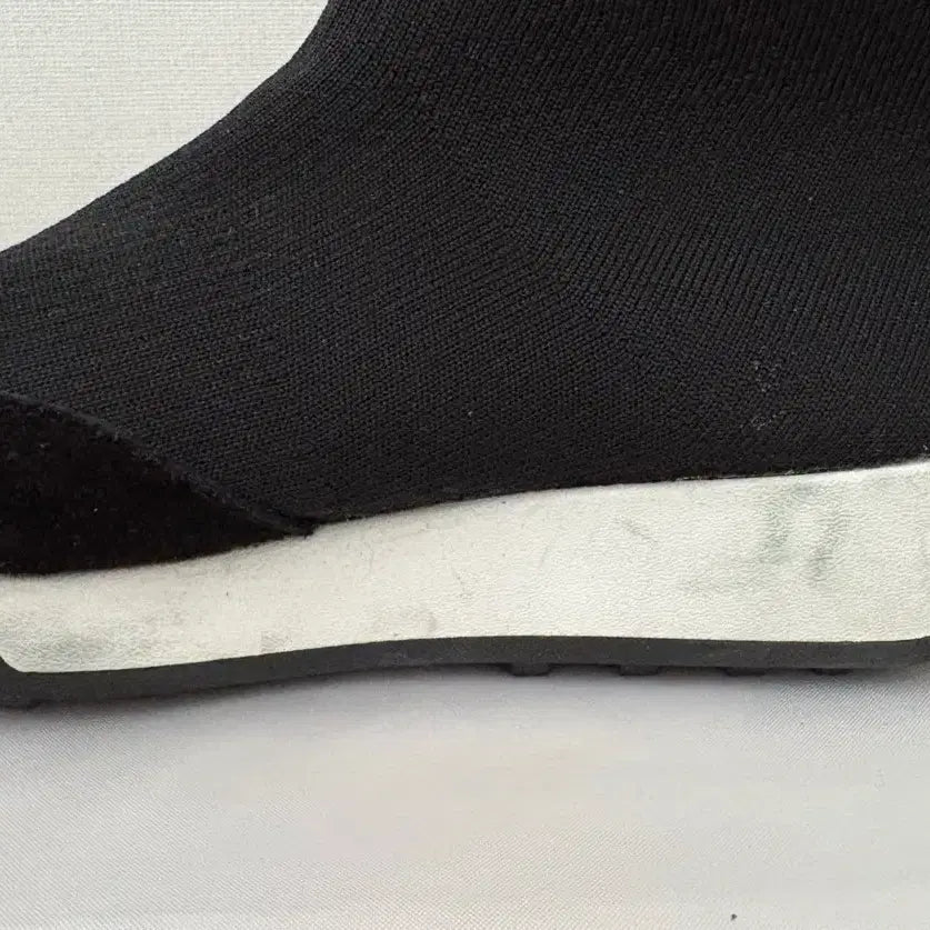[BUNJANG] ZARA Black Knit Sneakers 240 / (미착용)자라 블랙 니트 스니커즈 240