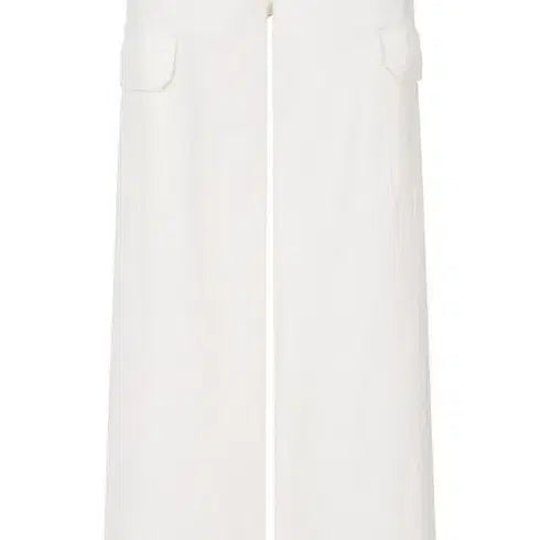 [BUNJANG] G-Cut White Wide Cargo Pants / 새상품) 지컷 화이트 와이드 카고 팬츠