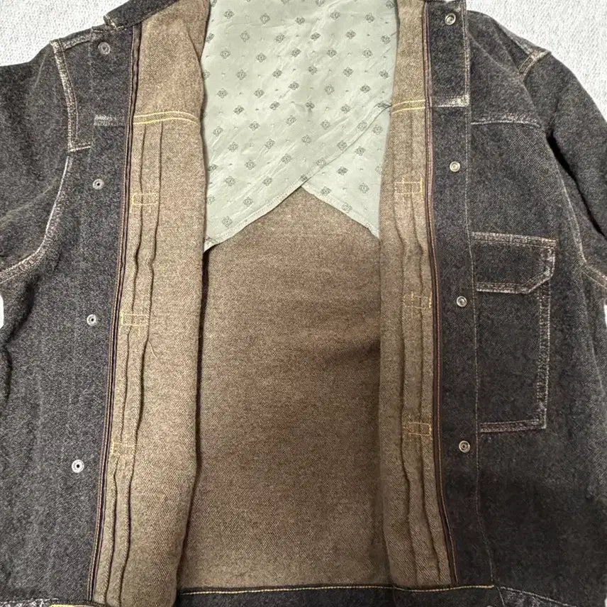 [BUNJANG] Kapital Twill Aging Wool 1st Jacket Charcoal / 캐피탈  트윌 에이징 울 1st자켓 차콜