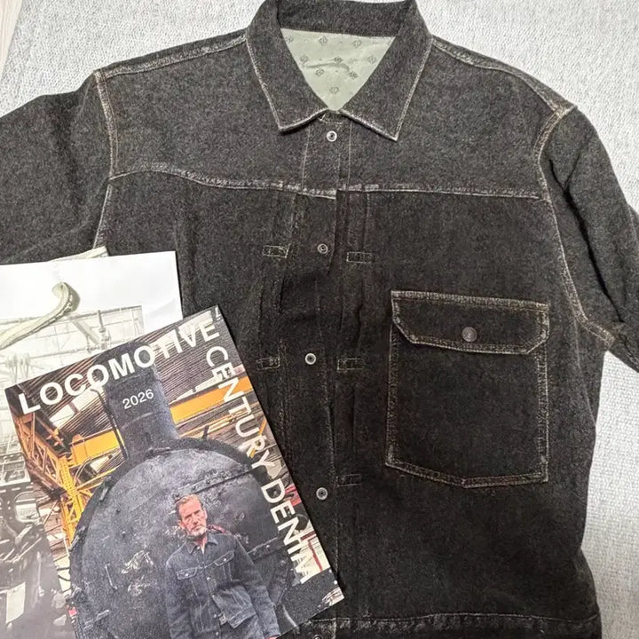 [BUNJANG] Kapital Twill Aging Wool 1st Jacket Charcoal / 캐피탈  트윌 에이징 울 1st자켓 차콜