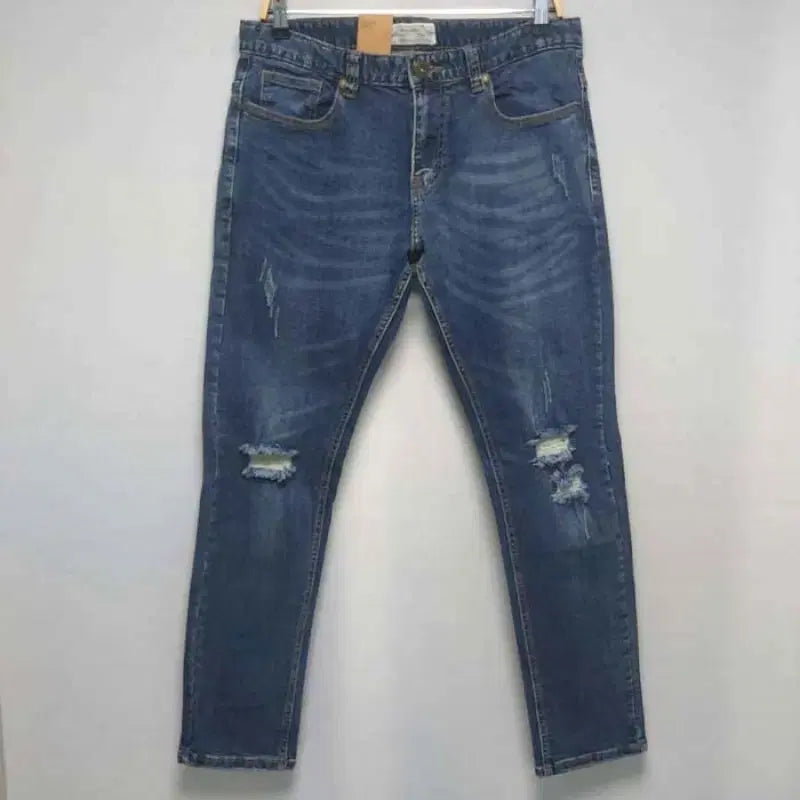 [BUNJANG] Slim-Fit Washed Jeans (Men&