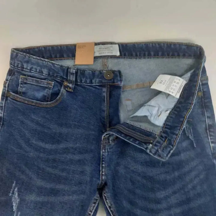 [BUNJANG] Slim-Fit Washed Jeans (Men&